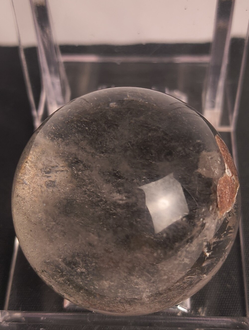 Red Hematoid Quartz Sphere Fire Quartz Hematite Inclusion